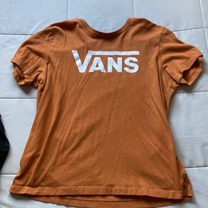 Burnt Orange Vans t shirt